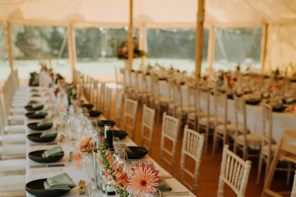 Long tables in Marquee