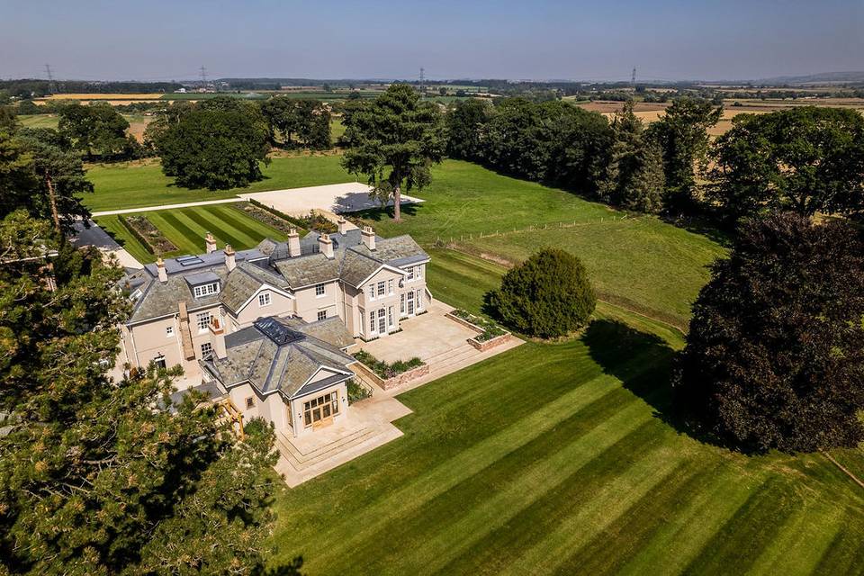 The gardens from above