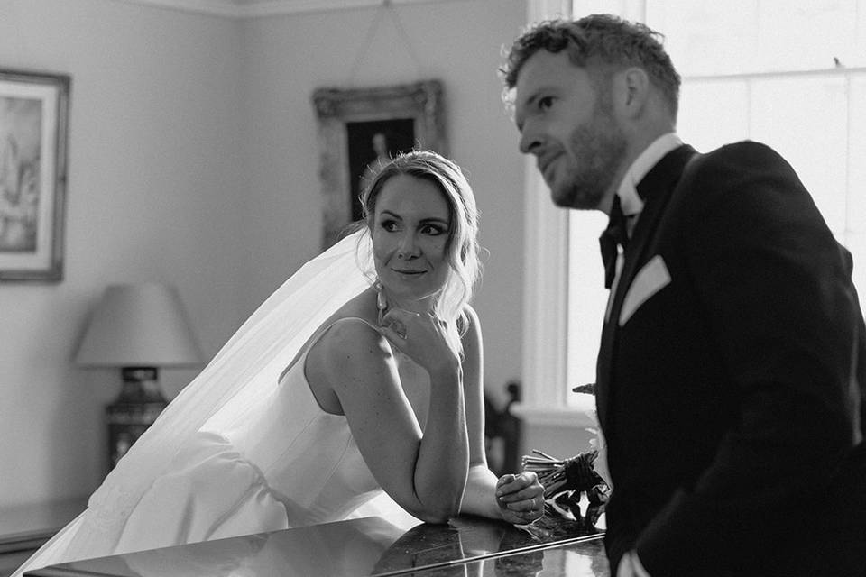 Couple shot with Piano