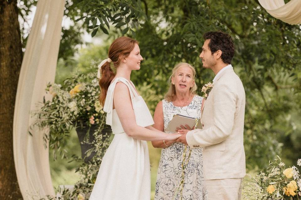 An intimate ceremony