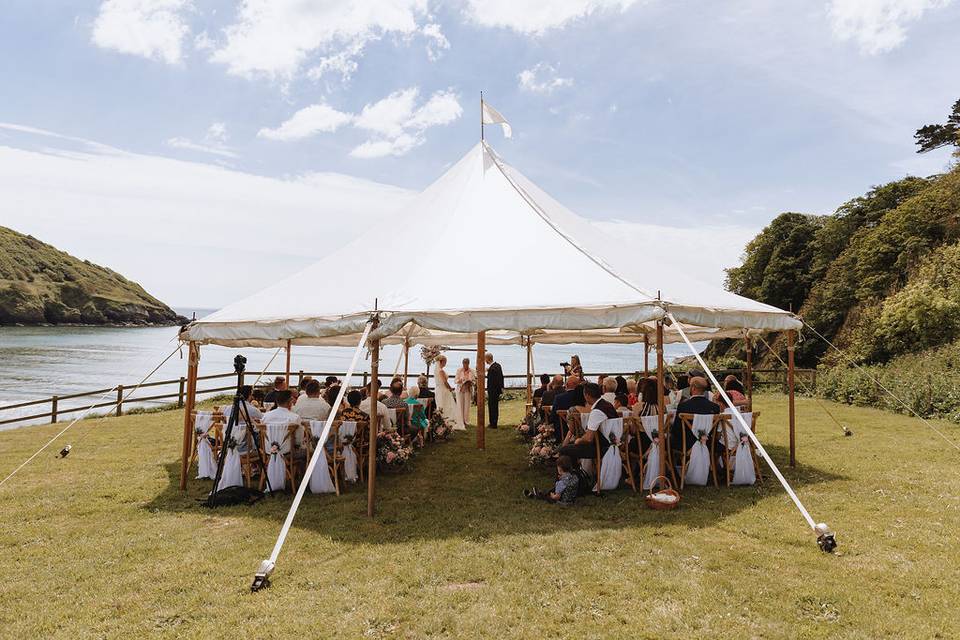 Ceremony beside the sea