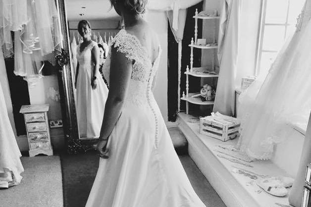 A view of the dress - Joanne Redington Photography