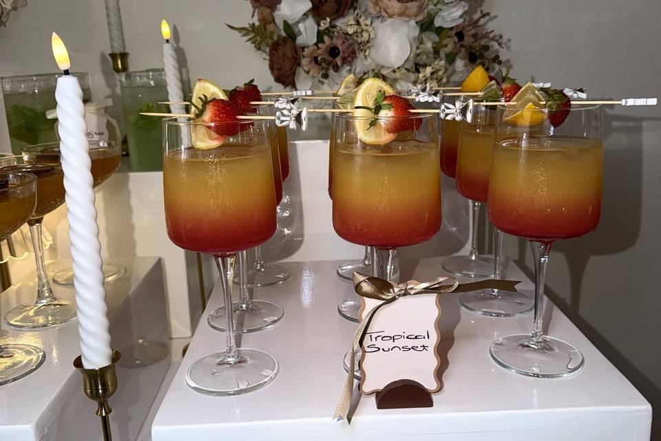 Tropical Sunset Mocktail