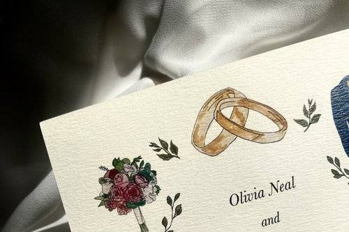 Invitation close-up