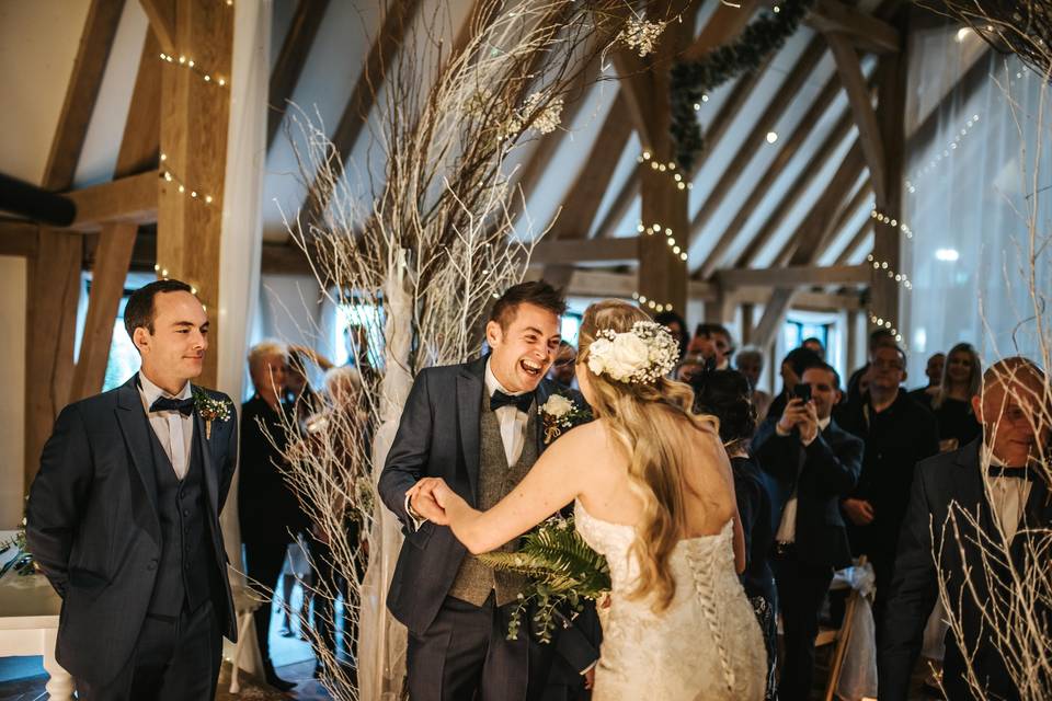 Walking in a field - Blue Lily Weddings