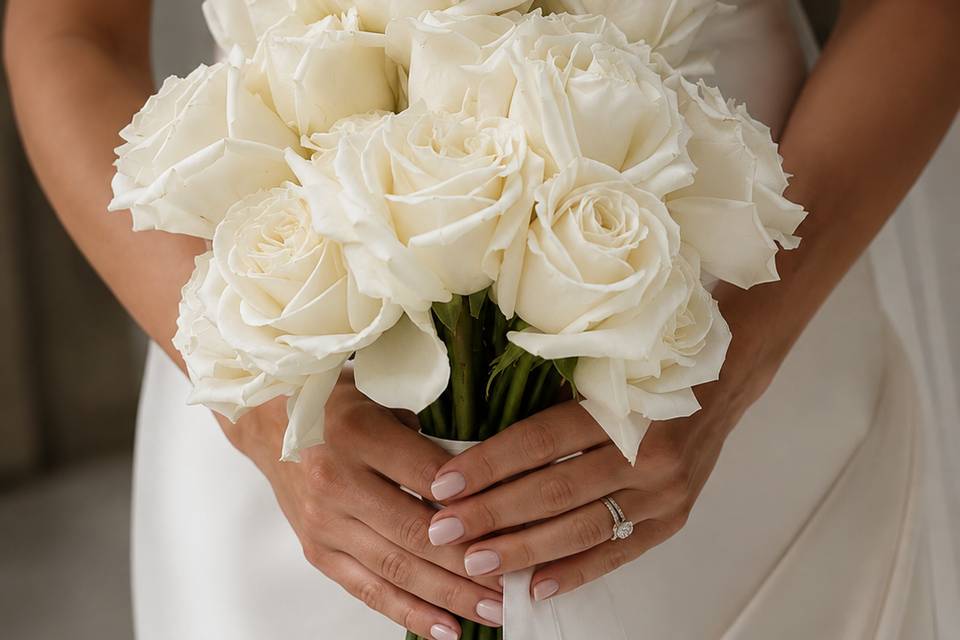 Casa Blanca Rose Bridal Bouque