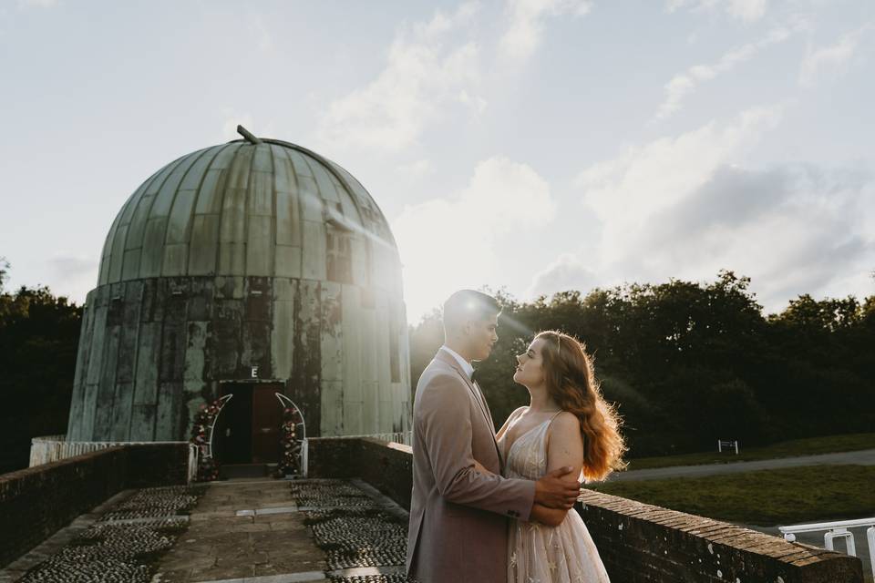 Romantic shoot by the dome