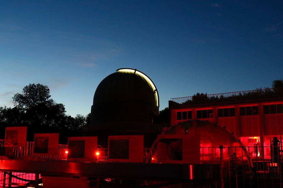 Observatory at sunset