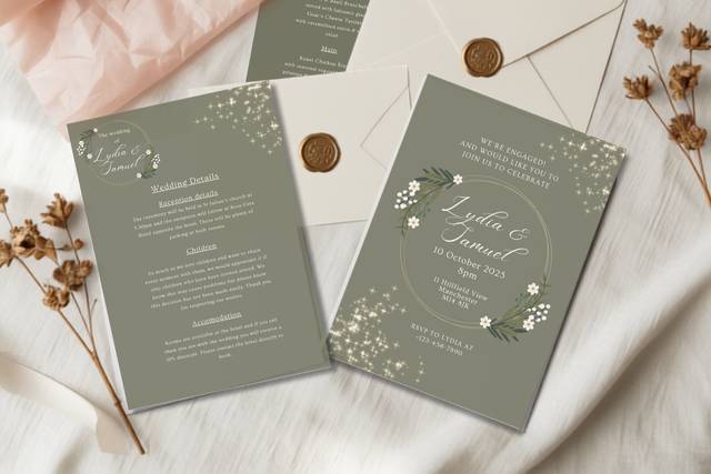 Sage Green with Gold