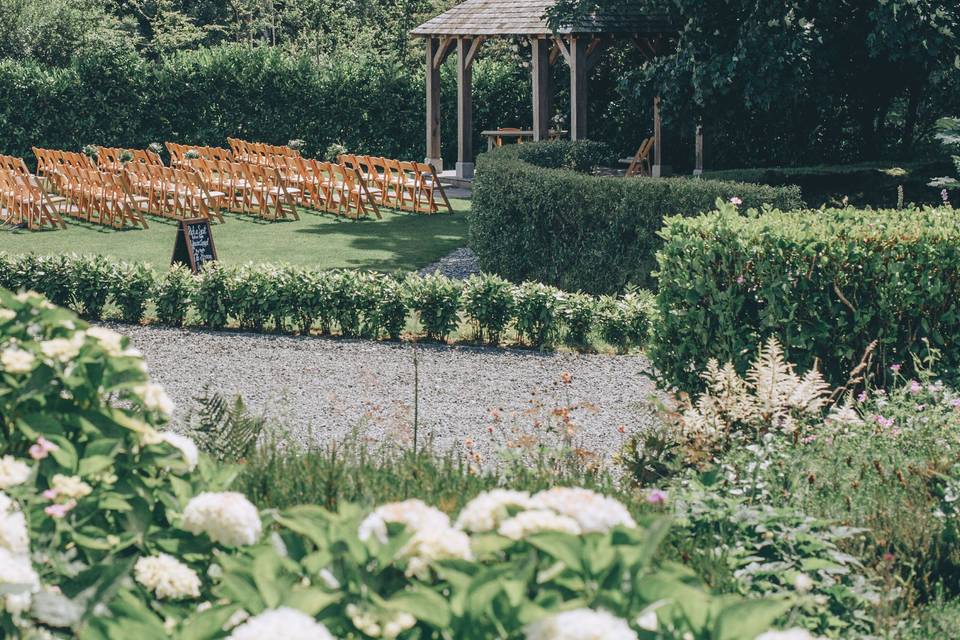 Arbour in gardens