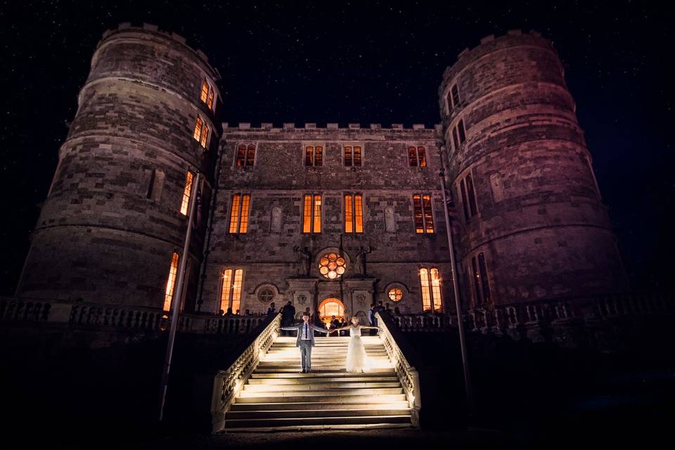 Lulworth Castle at night