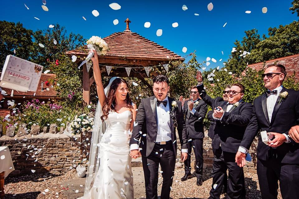 Serious wedding confetti