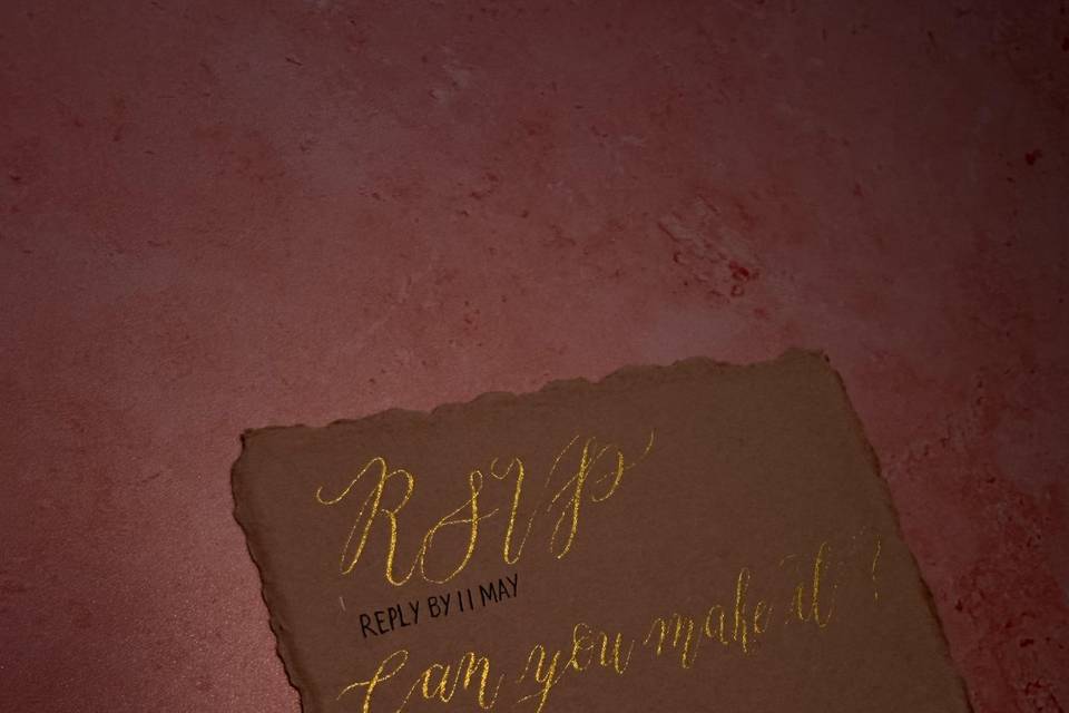 RSVP card