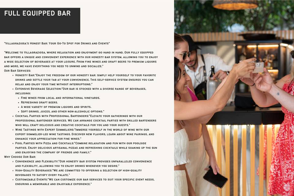 Full equipped bar