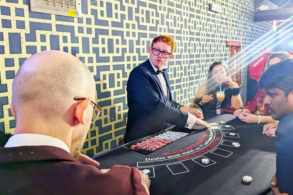 Blackjack hire at event