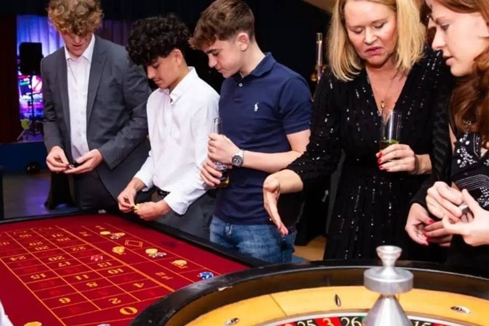 Casino table at event
