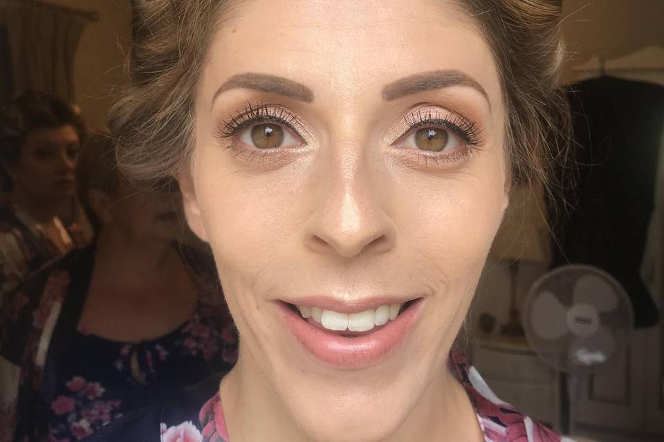 Bridesmaid makeup