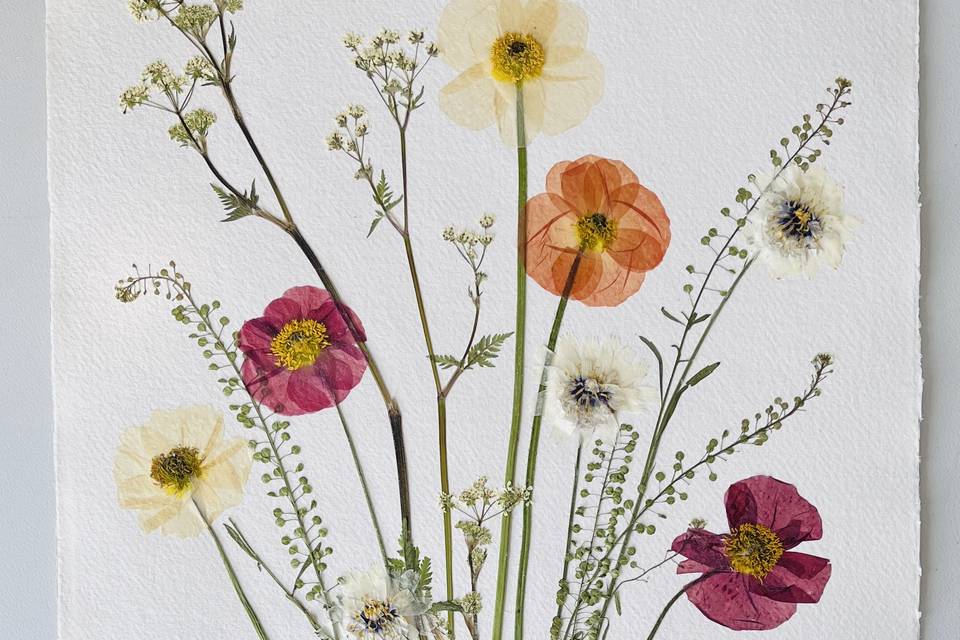 Pressed Floral Art