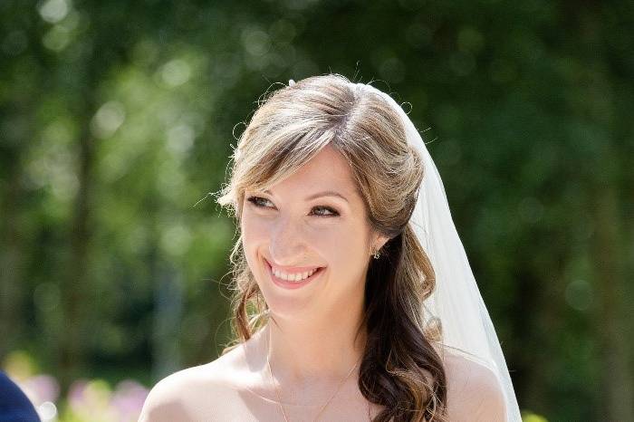 Bridal makeup & Hair half up