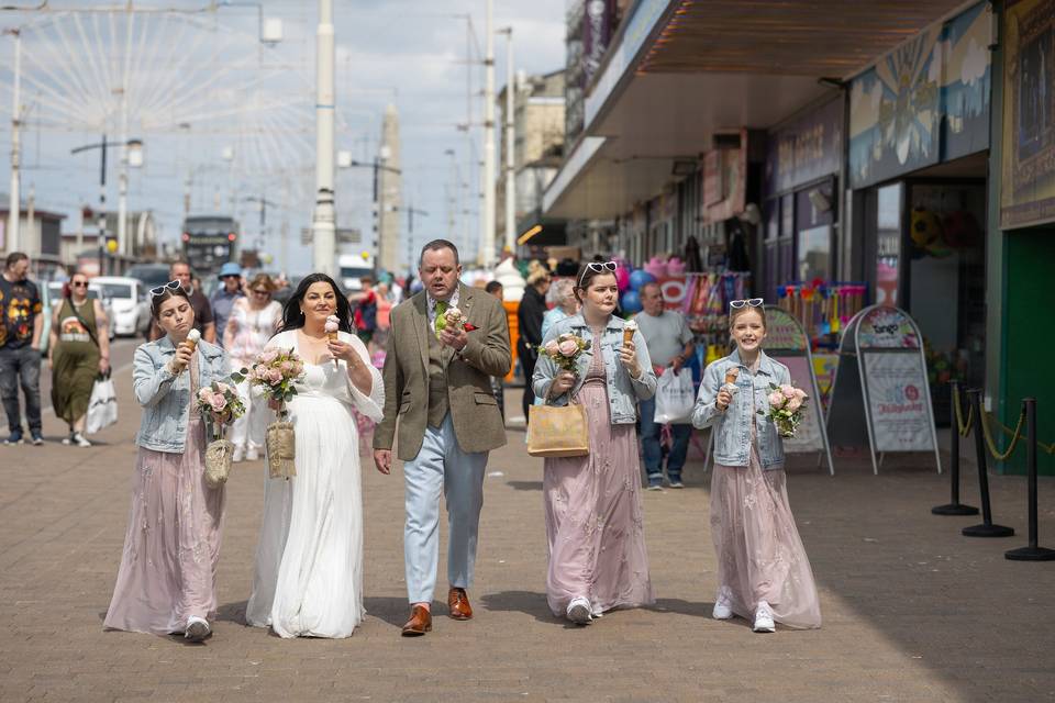 Blackpool family wedding