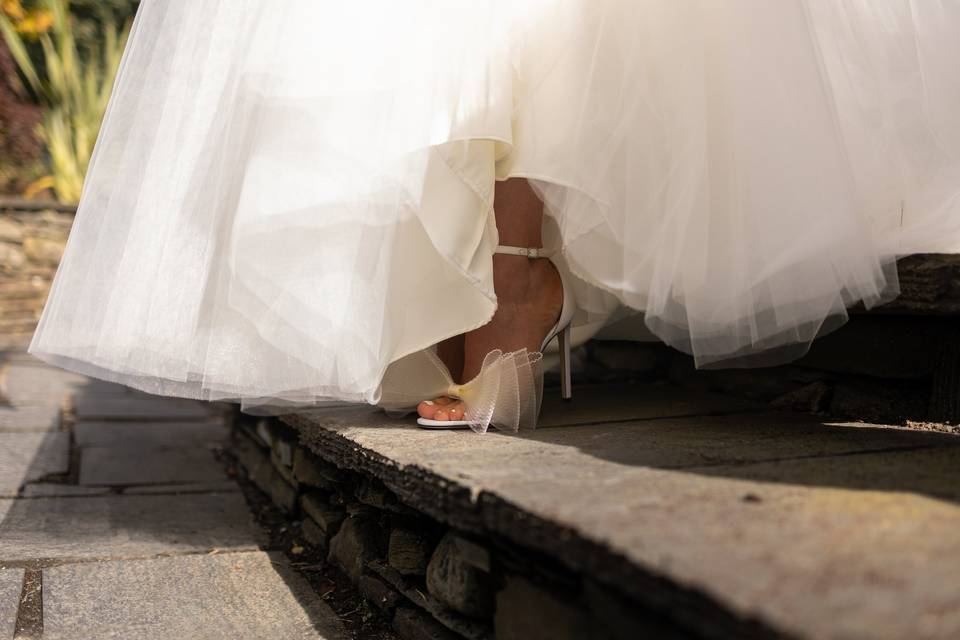 Brides wedding shoes