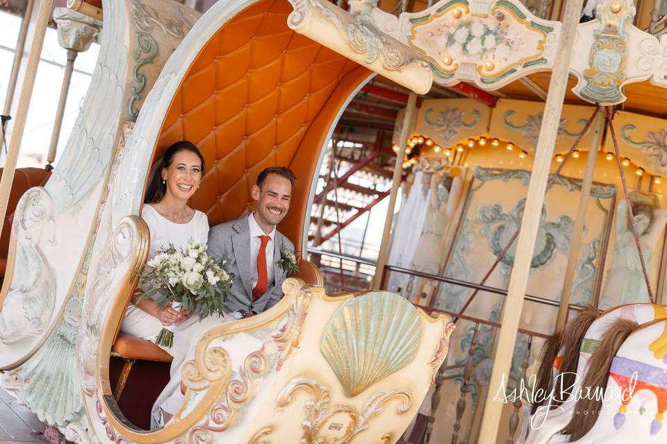 Carousel wedding photos