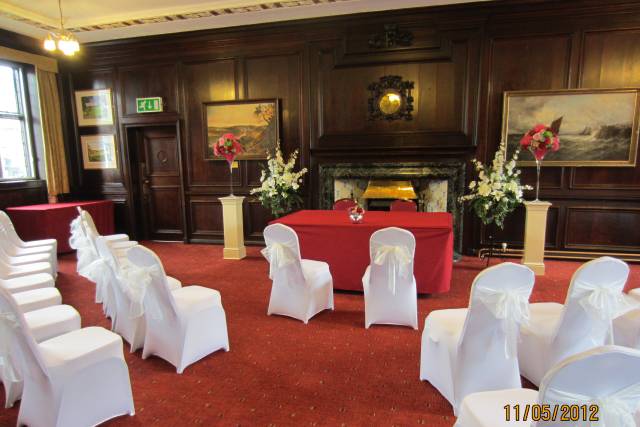 Set up for a civil ceremony