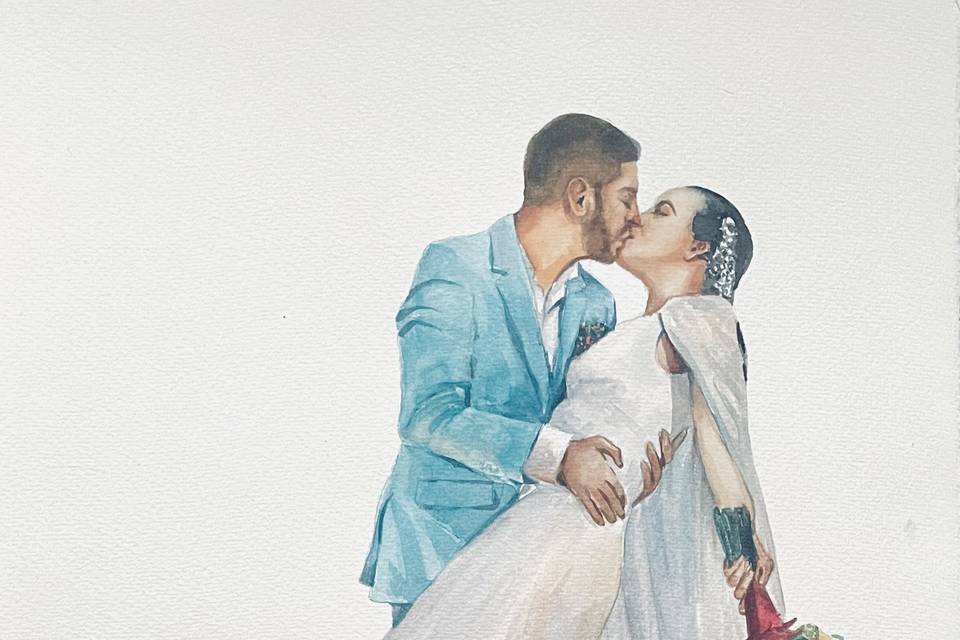 Original Wedding Watercolour