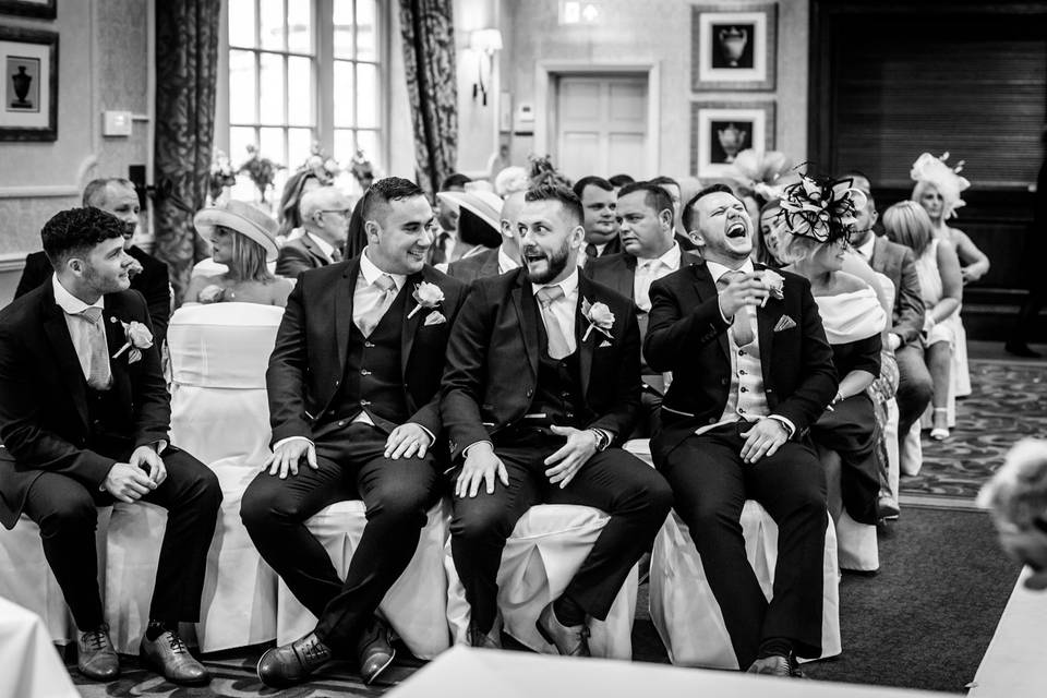 Groomsmen moment