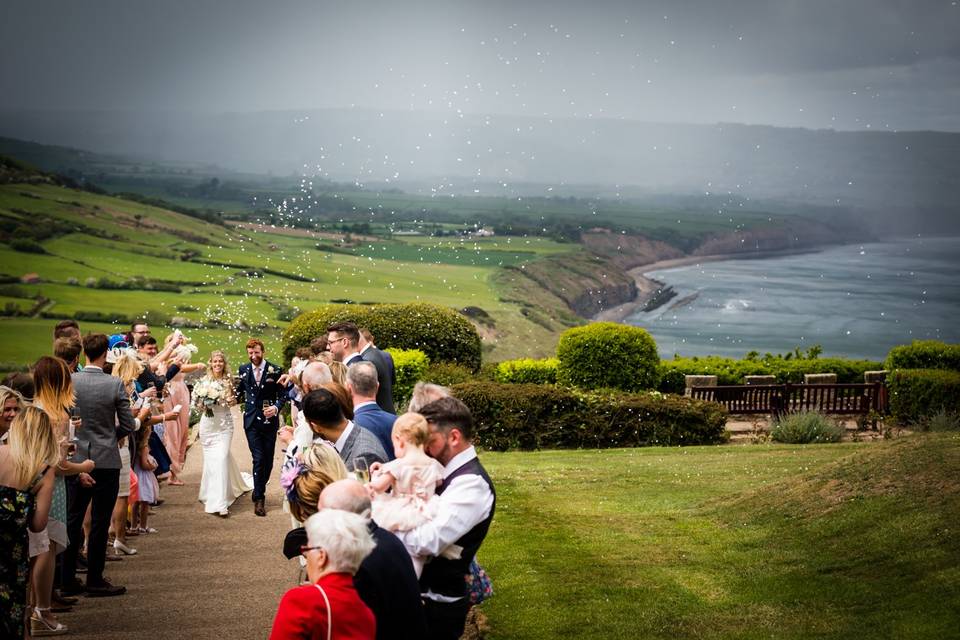 Confetti with a view