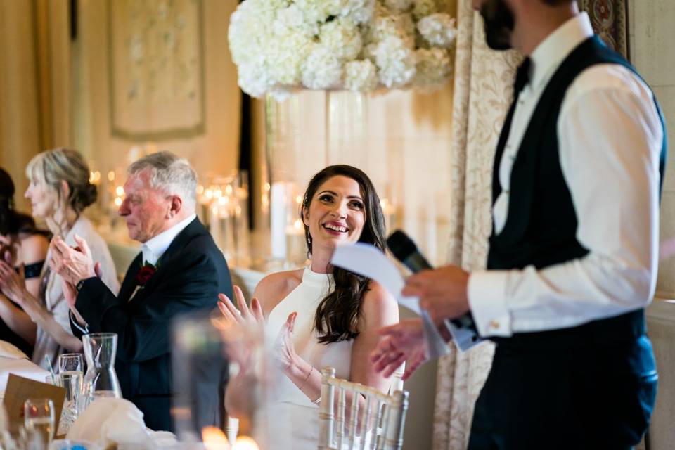 Clapping the Groom's Speech