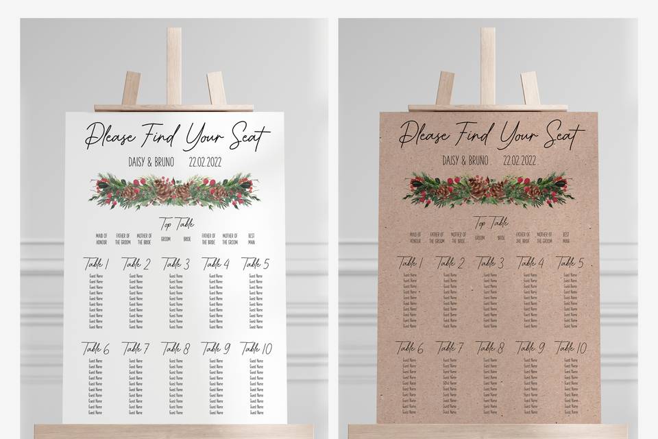 Christmas Berry A1 table plan