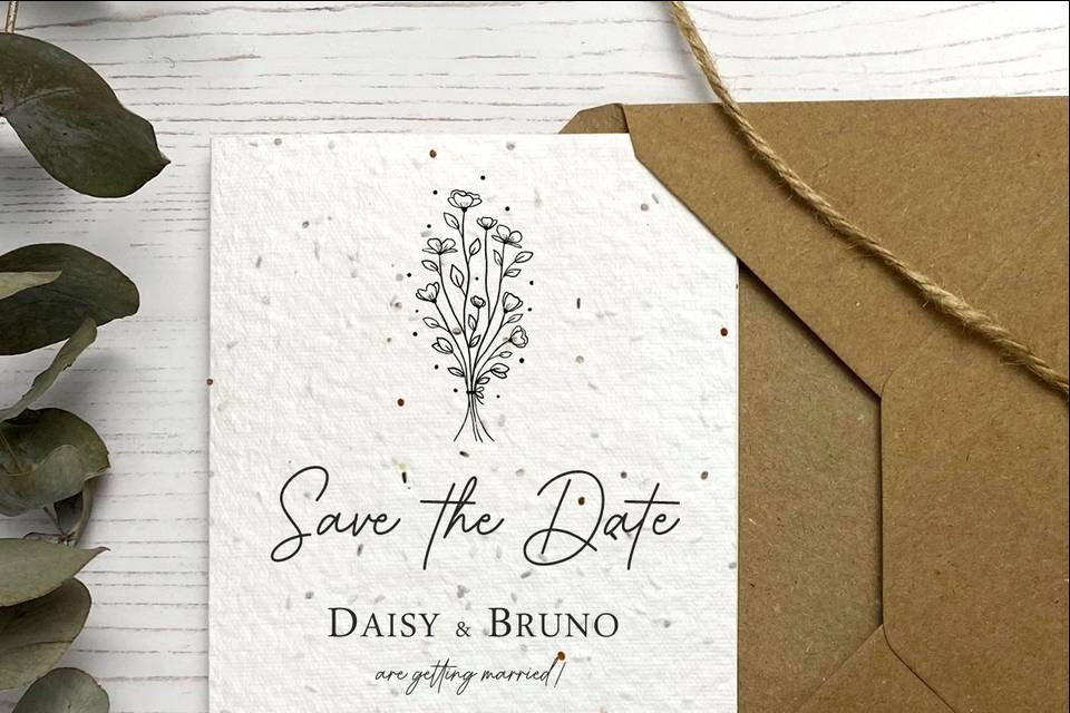 Seed paper save the date