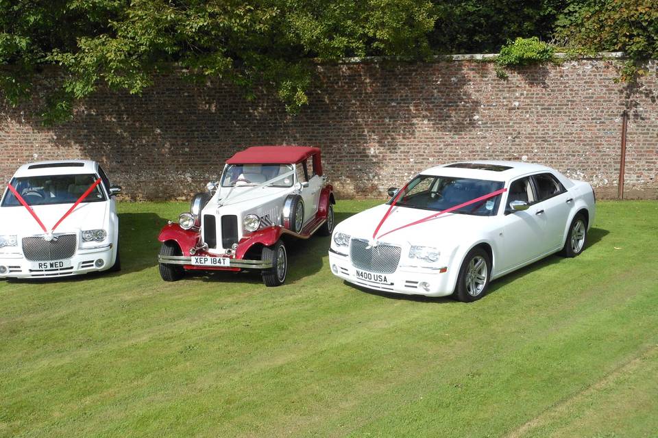 3 wedding cars