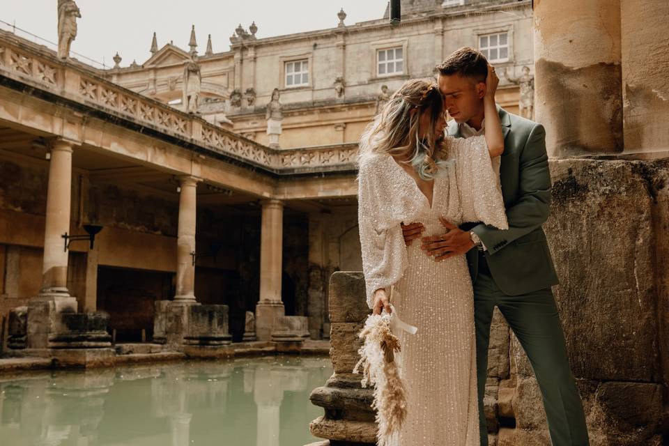 Roman baths wedding