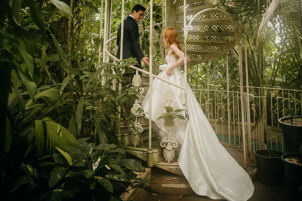 Kew gardens wedding photo