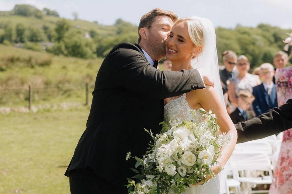Romantic elegant bridal bouque