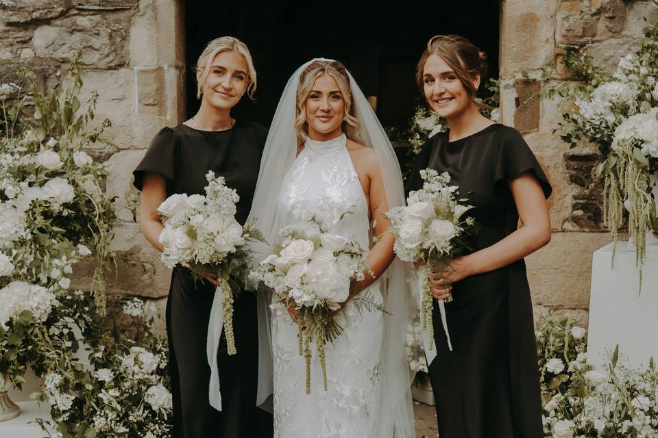 Bride & her maids