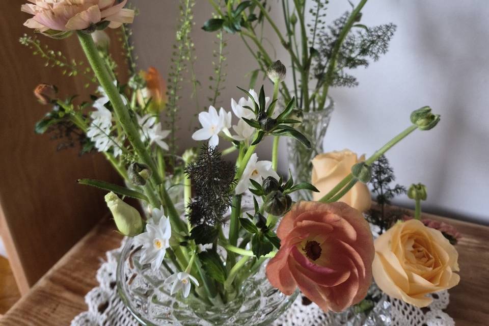 Spring bud crystal glass