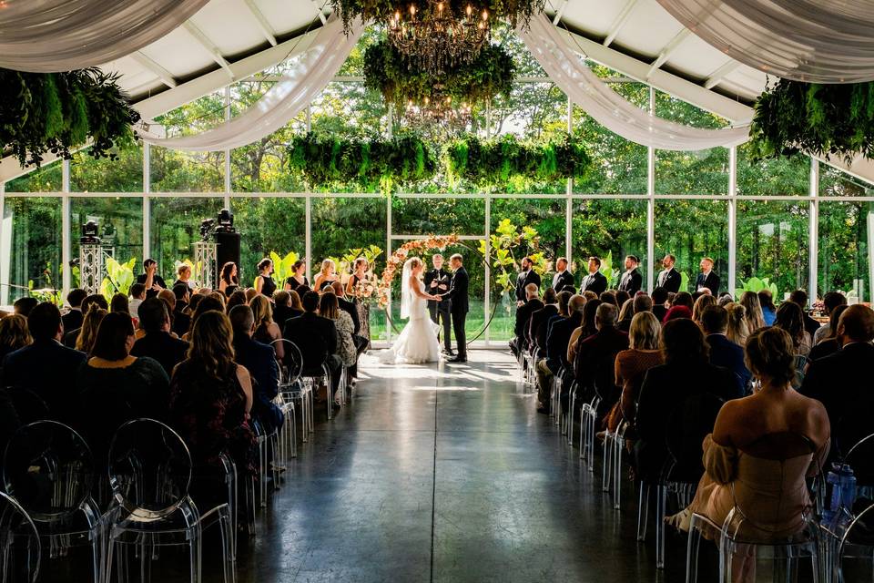 Wedding in a gazebo