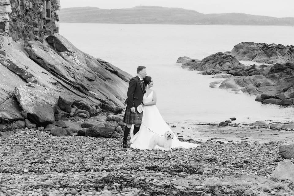 Portencross wedding imagery