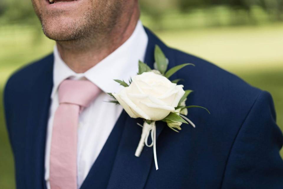 Elegant white rose