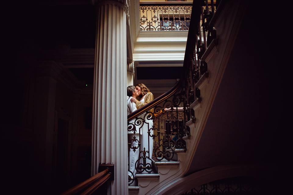 Stairwell Kiss