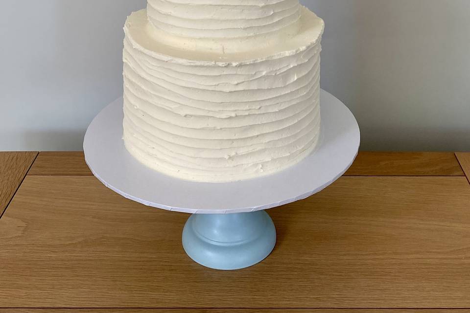 Ripple effect rustic cake