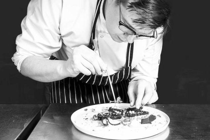 Ivy-trained chef plating up