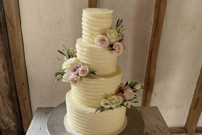 4-tier cake