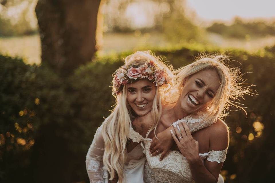 Two beautiful brides