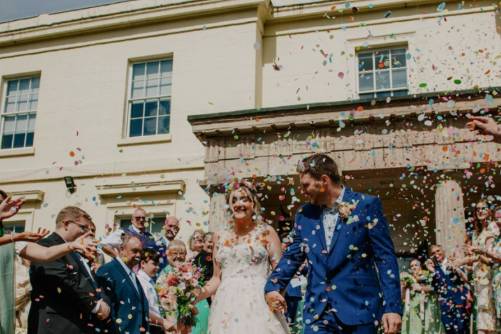 Confetti on the steps