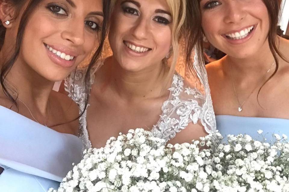 Bride &Bridesmaid hair/make up