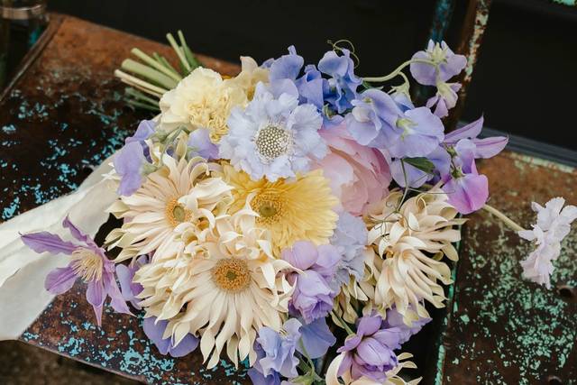 Lilac & Butter Yellow Bridal